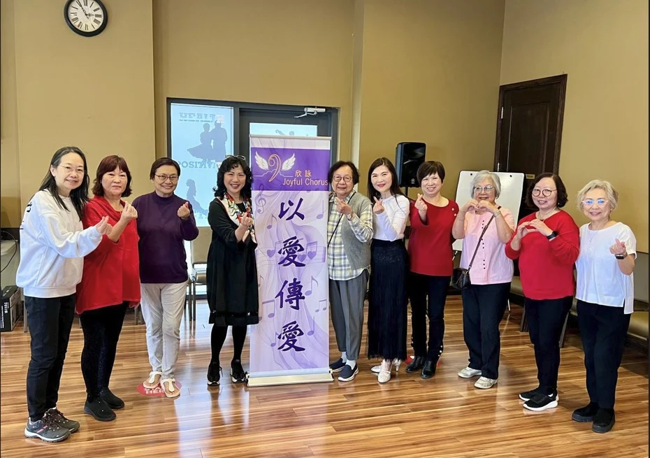 Joyful Chorus singing together in the community